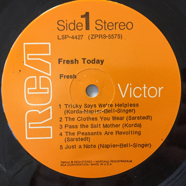 Fresh (12) : Fresh Today (LP, Album, Ind)