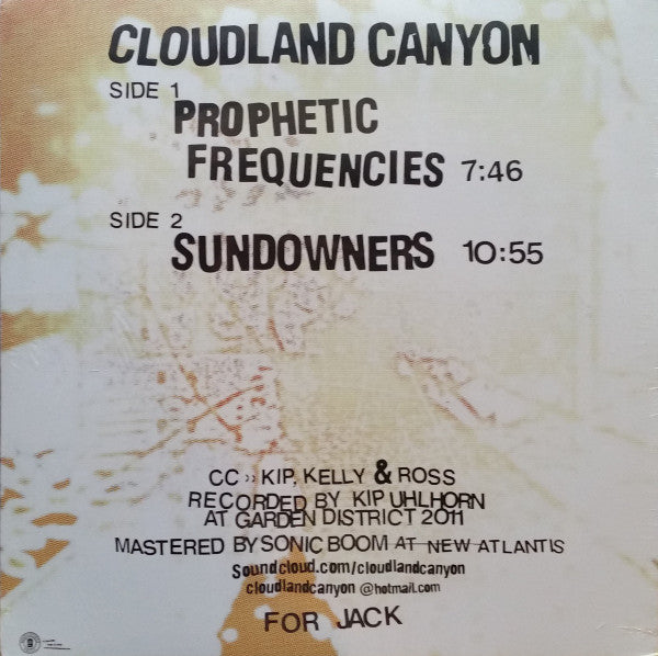 Cloudland Canyon : Prophetic Frequencies (12", Maxi, Whi)