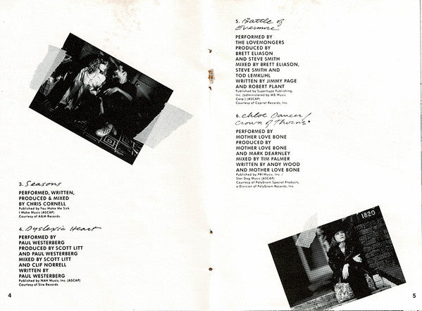 Various : Singles - Original Motion Picture Soundtrack (MD, Comp)