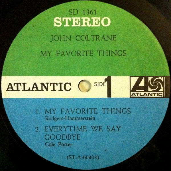 John Coltrane : My Favorite Things (LP, Album, RP)