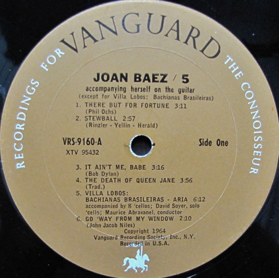 Joan Baez : 5 (LP, Album, Mono)