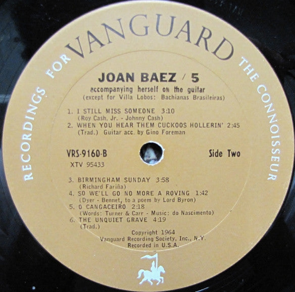 Joan Baez : 5 (LP, Album, Mono)