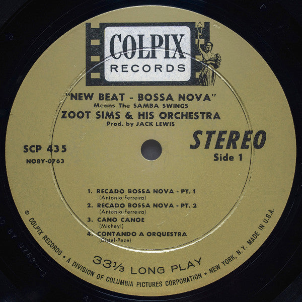 Zoot Sims And His Orchestra : New Beat Bossa Nova Means The Samba Swings (LP, Album, RE, RCA)