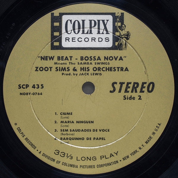 Zoot Sims And His Orchestra : New Beat Bossa Nova Means The Samba Swings (LP, Album, RE, RCA)