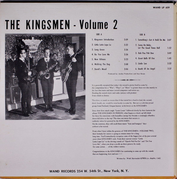 The Kingsmen : Volume II (LP, Album)