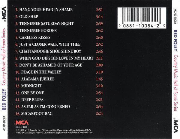 Red Foley : The Country Music Hall Of Fame (CD, Comp)