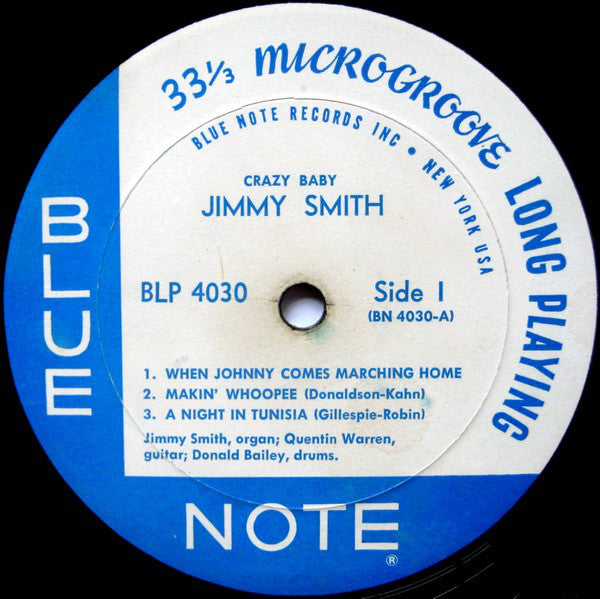 Jimmy Smith : Crazy! Baby (LP, Album, Mono, RP)
