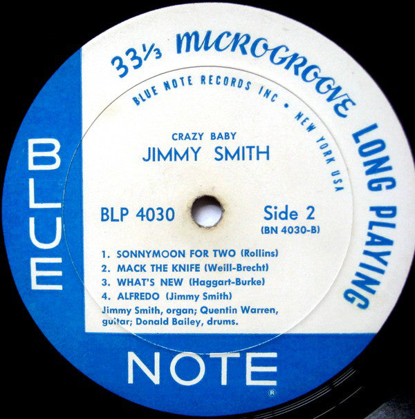Jimmy Smith : Crazy! Baby (LP, Album, Mono, RP)
