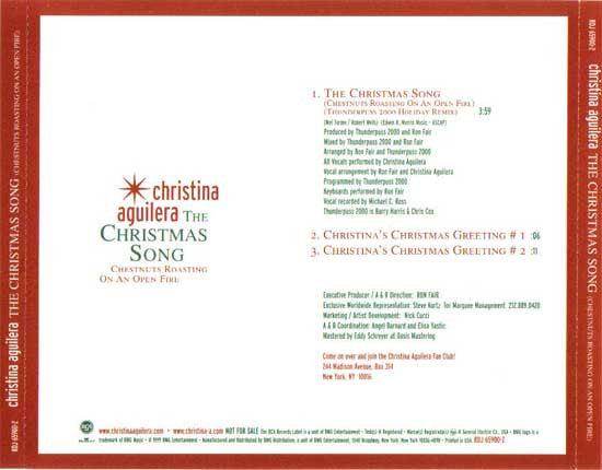 Christina Aguilera : The Christmas Song (Chestnuts Roasting On An Open Fire) (CD, Single, Promo)