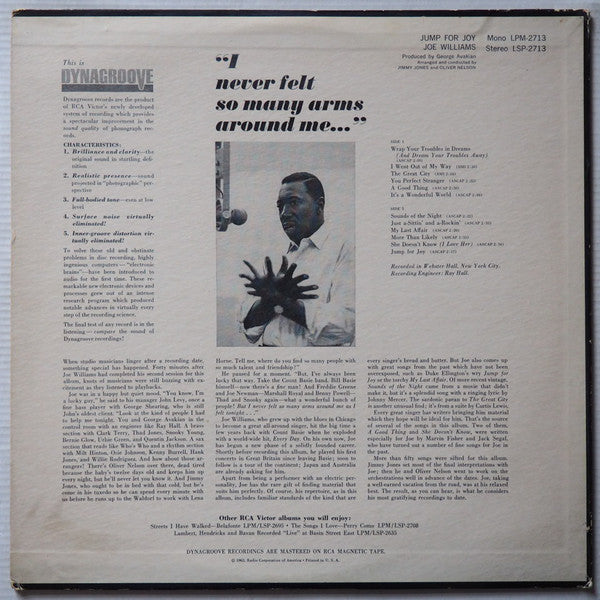 Joe Williams : Jump For Joy (LP, Mono)