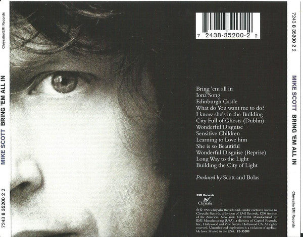 Mike Scott : Bring 'Em All In (CD, Album)