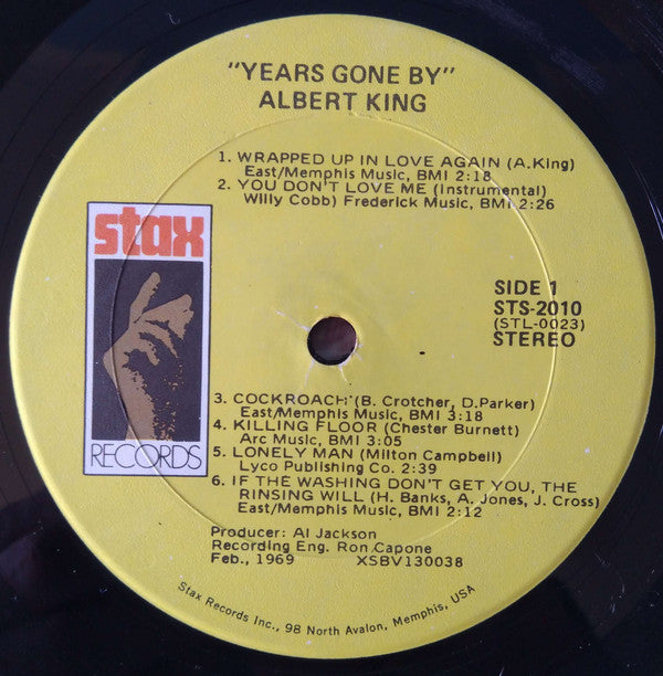 Albert King : Years Gone By (LP, Album, RE)