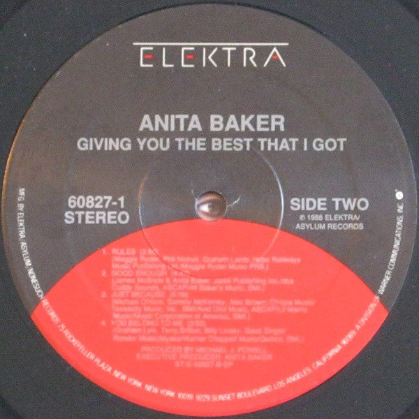 Anita Baker : Giving You The Best That I Got (LP, Album, SP )