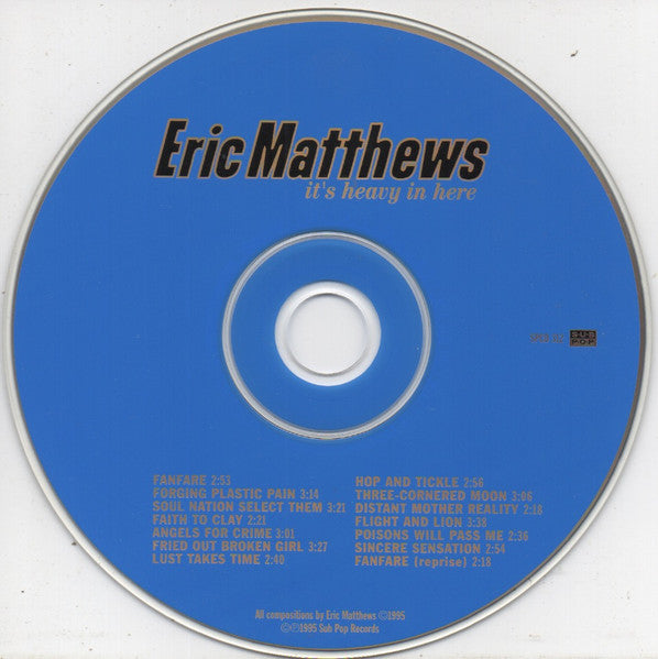 Eric Matthews : It's Heavy In Here (CD, Album)