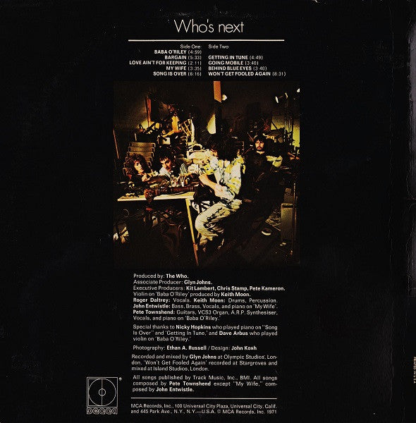 The Who : Who's Next (LP, Album, RE)