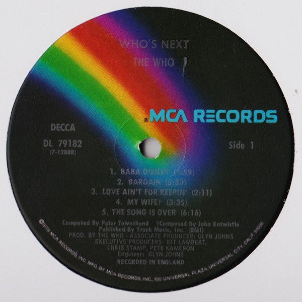 The Who : Who's Next (LP, Album, RE)