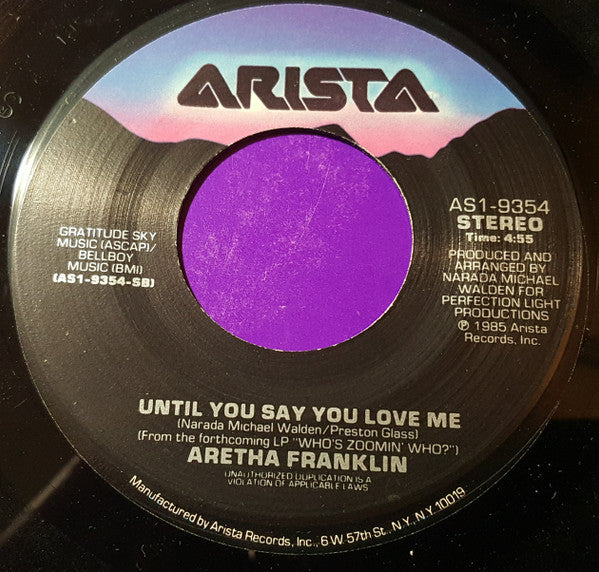 Aretha Franklin : Freeway Of Love (7")