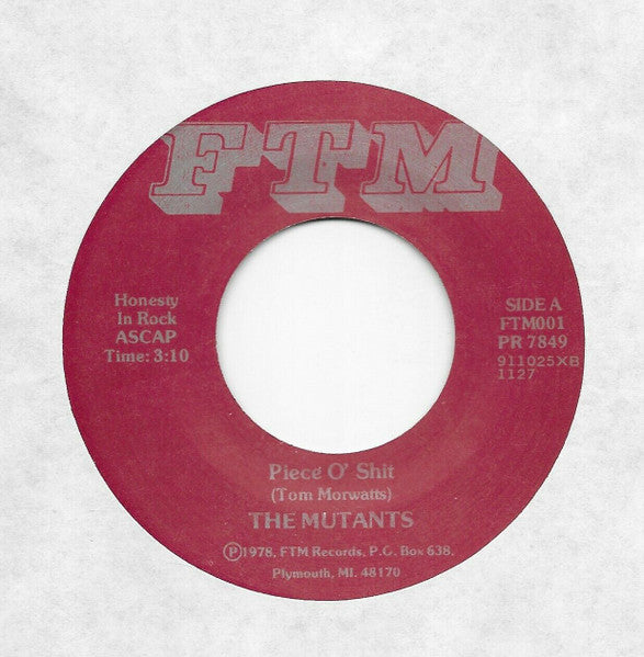 The Mutants (5) : So American /... Piece O' Shit (7", RP)