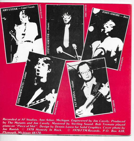 The Mutants (5) : So American /... Piece O' Shit (7", RP)
