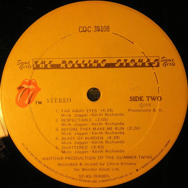 The Rolling Stones : Some Girls (LP, Album, 2nd)