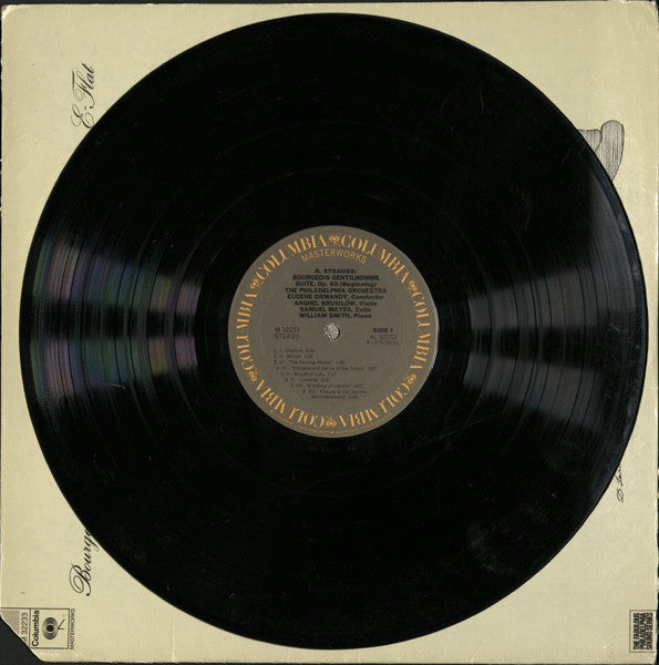 Eugene Ormandy / Richard Strauss, The Philadelphia Orchestra / Mason Jones (2) : Bourgeois Gentilhomme Suite / Horn Concerto No.1 In E-Flat (LP, Album)
