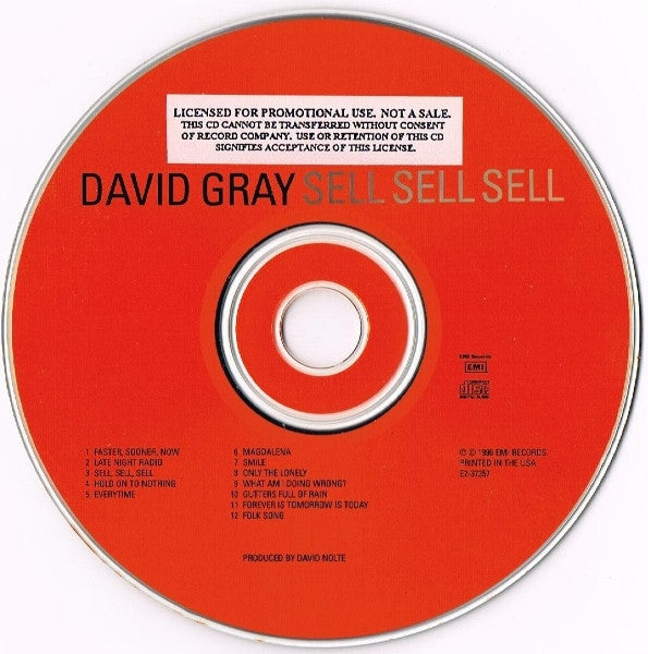 David Gray : Sell, Sell, Sell (CD, Album)