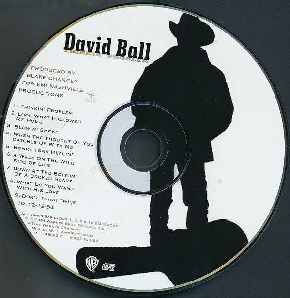David Ball (3) : Thinkin' Problem (CD, Album, SRC)