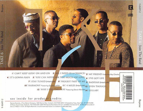 Take 6 : Join The Band (CD, Album)