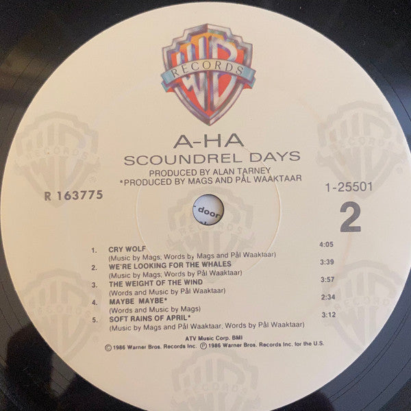 a-ha : Scoundrel Days (LP, Album, Club)