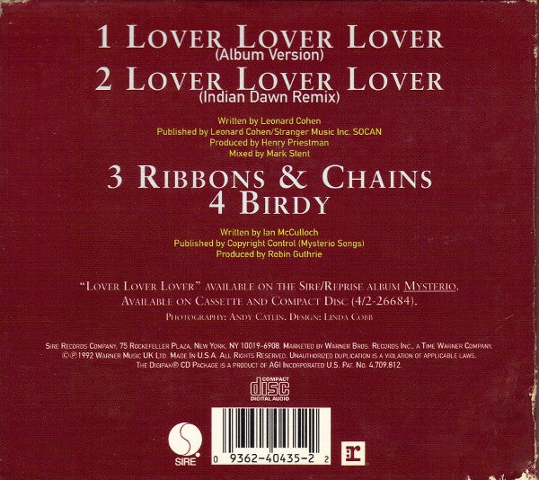 Ian McCulloch : Lover Lover Lover (CD, Maxi, Dig)