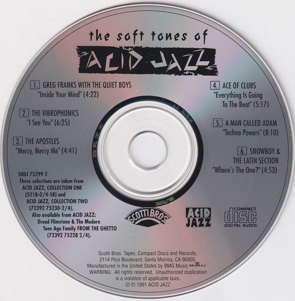 Various : The Soft Tones Of Acid Jazz (CD, Comp)