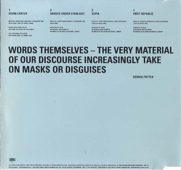 Manic Street Preachers : Kevin Carter (CD, Single)
