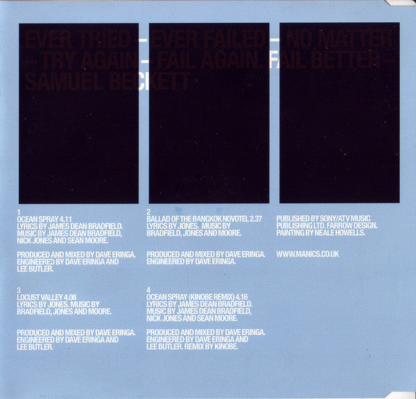 Manic Street Preachers : Ocean Spray (CD, Single)