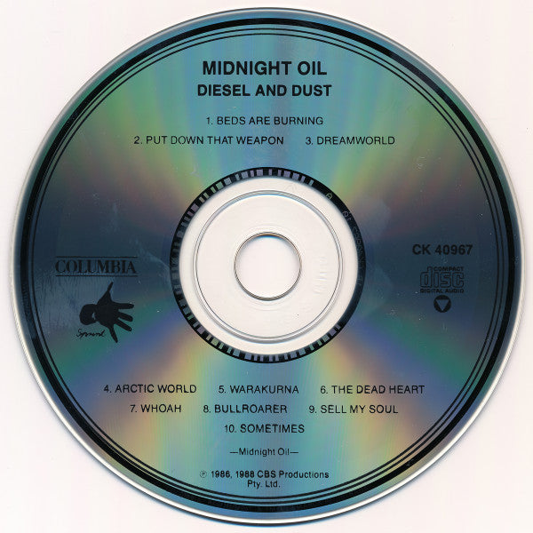 Midnight Oil : Diesel And Dust (CD, Album, RE, Pit)