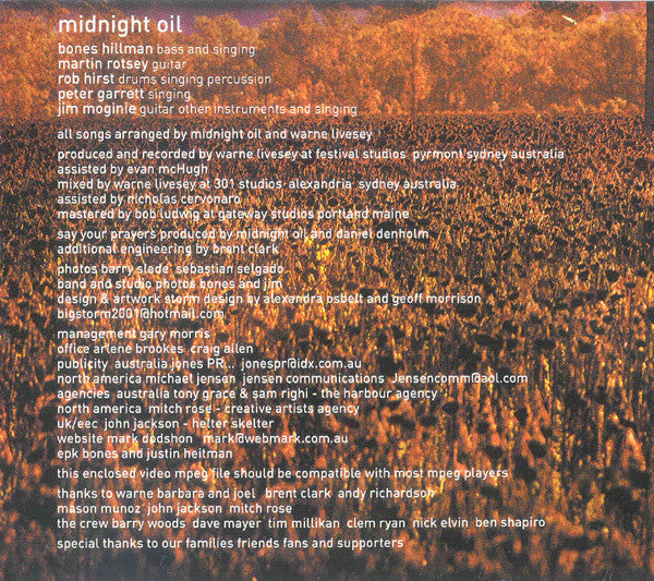 Midnight Oil : Capricornia (CD, Album, Enh)
