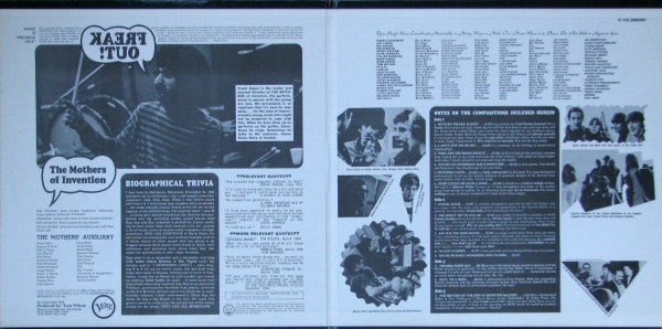 The Mothers : Freak Out! (2xLP, Album, RP, Gat)