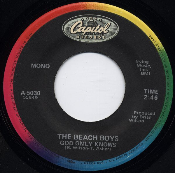 The Beach Boys : The Beach Boys Medley (7", Single, Mono, RE)