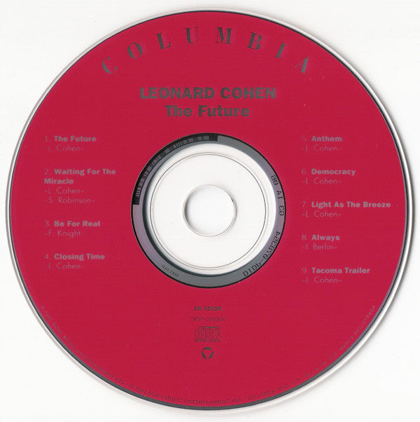 Leonard Cohen : The Future (CD, Album, RE)
