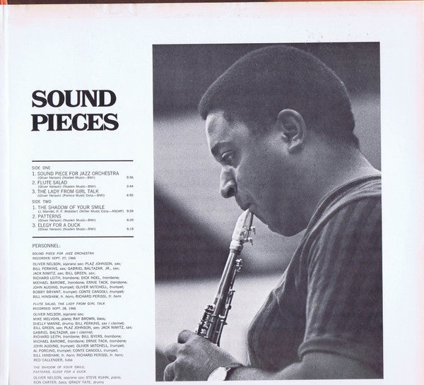 Oliver Nelson : Sound Pieces (LP, Album, Mono, RE, Gat)