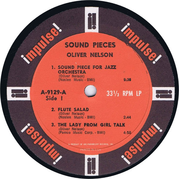 Oliver Nelson : Sound Pieces (LP, Album, Mono, RE, Gat)