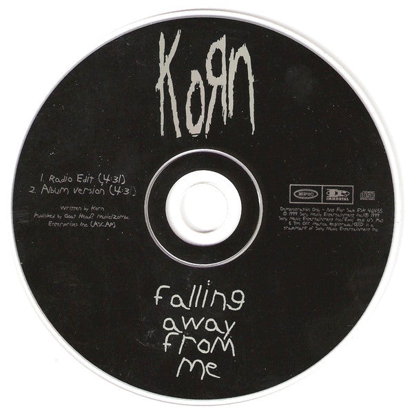 Korn : Falling Away From Me (CD, Single, Promo)