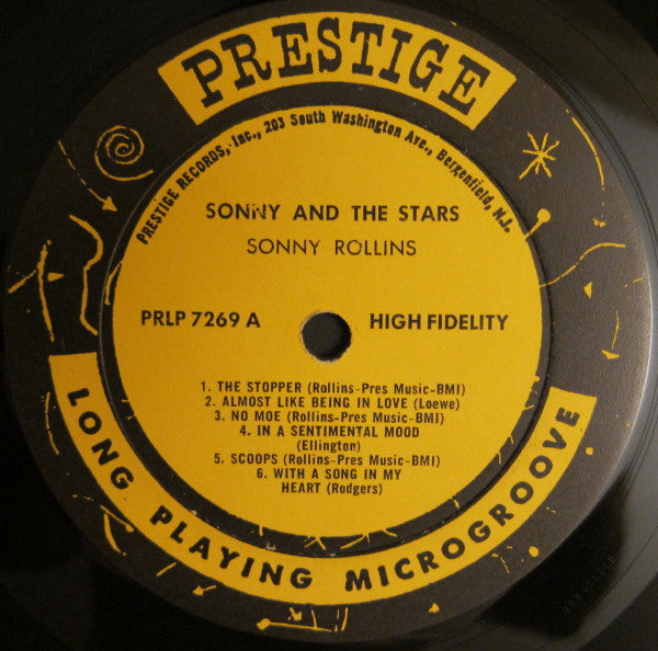 Sonny Rollins : Sonny & The Stars (LP, Album, Mono, RE)