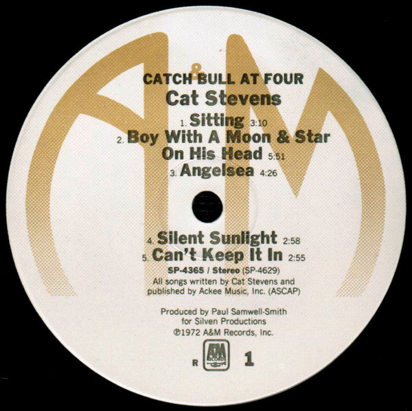 Cat Stevens : Catch Bull At Four (LP, Album, RE, Ind)