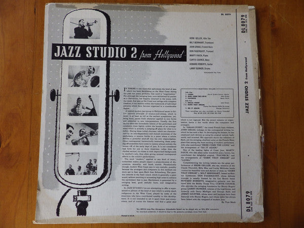 Herb Geller, Milt Bernhart, John Graas, Don Fagerquist, Marty Paich, Howard Roberts, Curtis Counce, Larry Bunker, Jimmy Giuffre : Jazz Studio 2 From Hollywood (LP, Album)