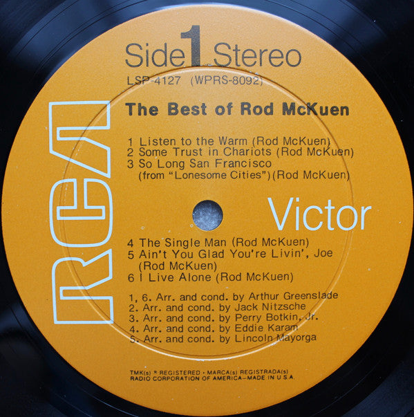 Rod McKuen : The Best Of (LP, Comp)