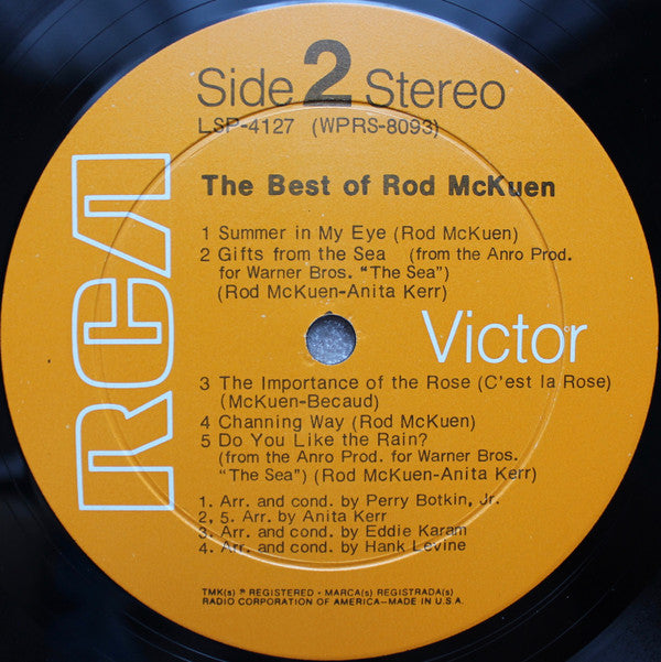 Rod McKuen : The Best Of (LP, Comp)