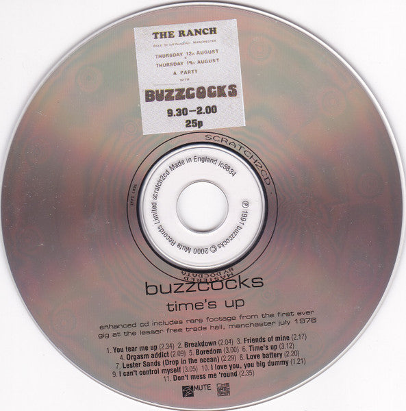 Buzzcocks : Time's Up (CD, Enh, RE)