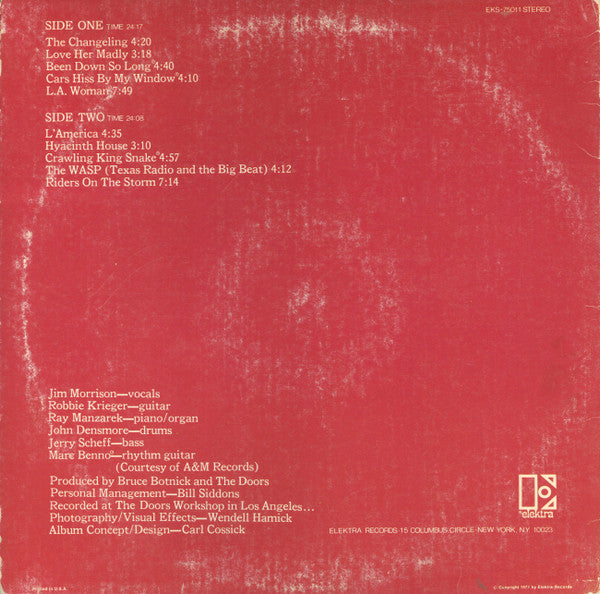 Doors* : L.A. Woman (LP, Album, RE, San)