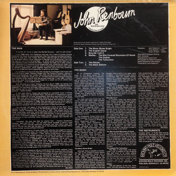 John Renbourn : The Black Balloon (LP, Album)