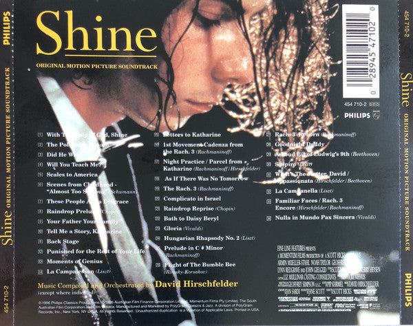 Various : Shine (Original Motion Picture Soundtrack) (CD, Album)